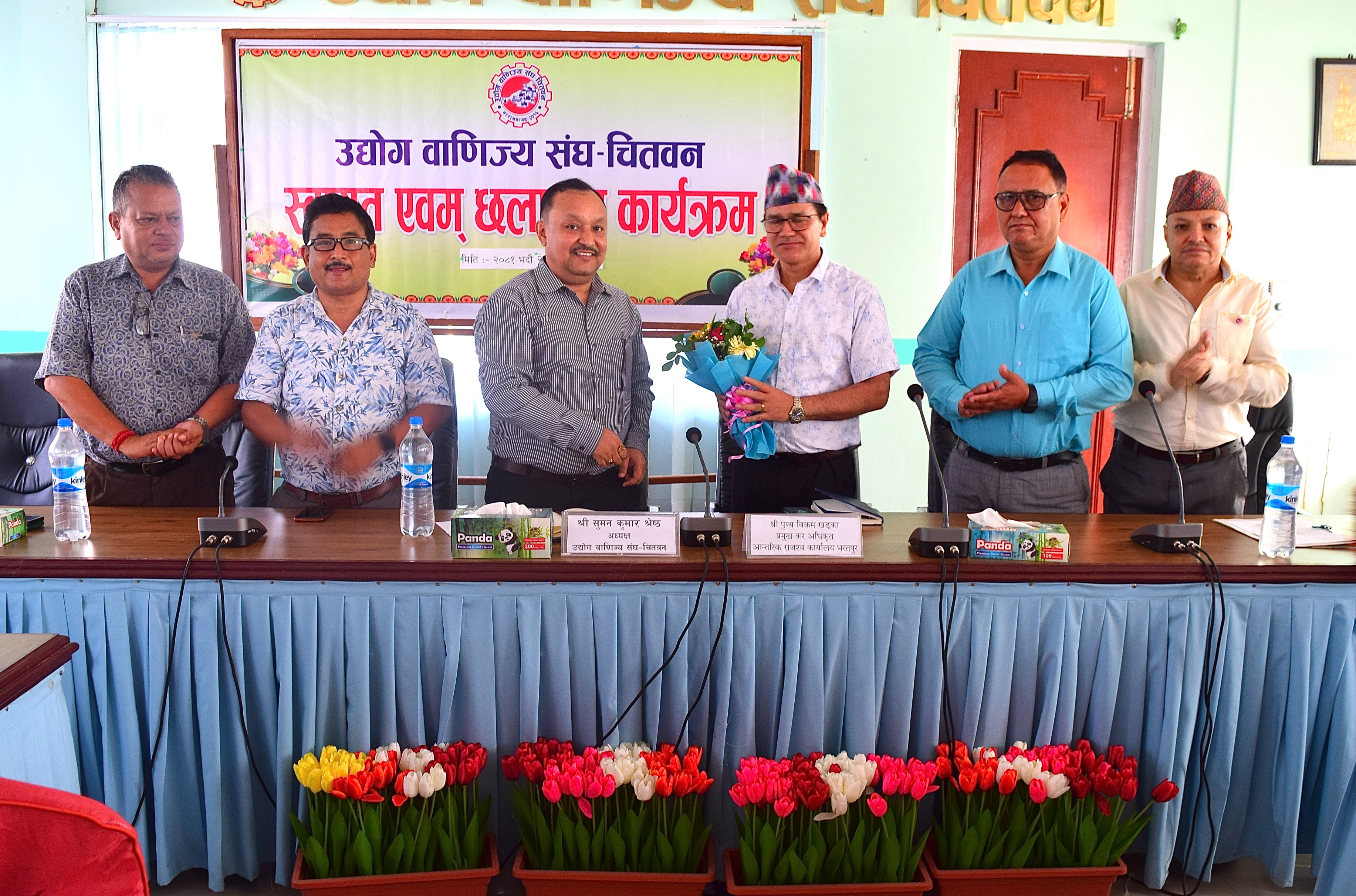 आन्तरिक राजश्व कार्यालयका प्रमुख कर अधिकृतलाई संघमा स्वागत एवम् छलफल कार्यक्रम सम्पन्न